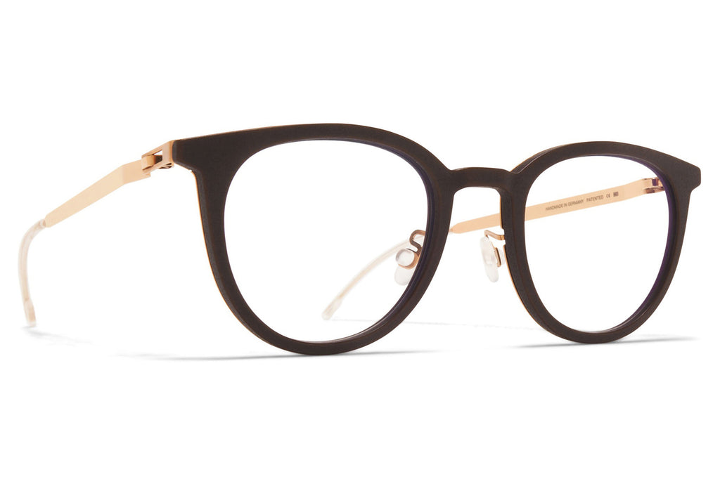 MYKITA® - Sindal Eyeglasses MH8 - Ebony Brown/Champagne Gold