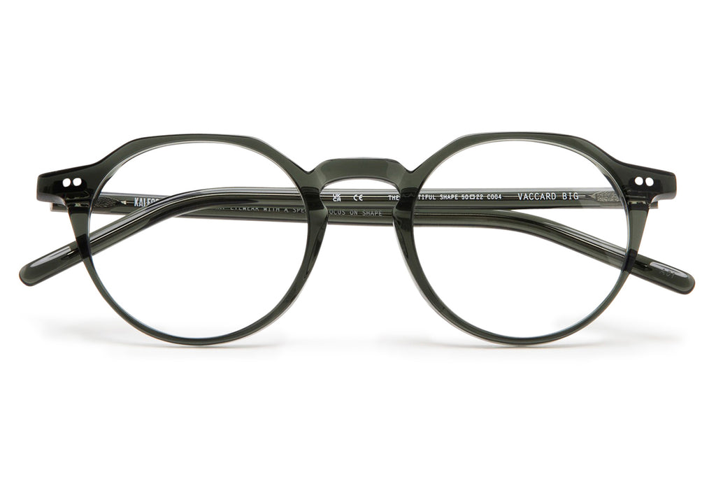 Kaleos Eyehunters - Vaccard Big Eyeglasses Transparent Dark Green