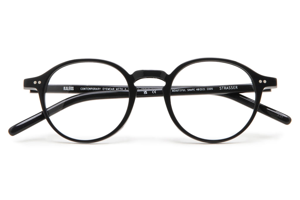 Kaleos Eyehunters - Strasser Eyeglasses Matte Black