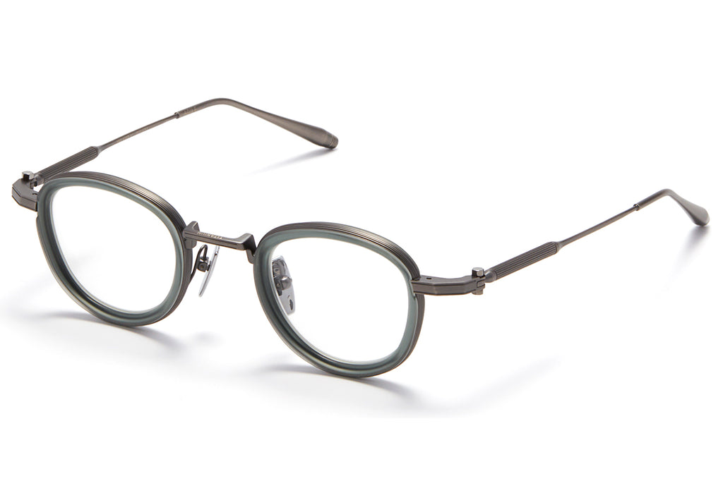 Akoni - Agile Eyeglasses Matte Antique Silver & Matte Crystal Blue Grey