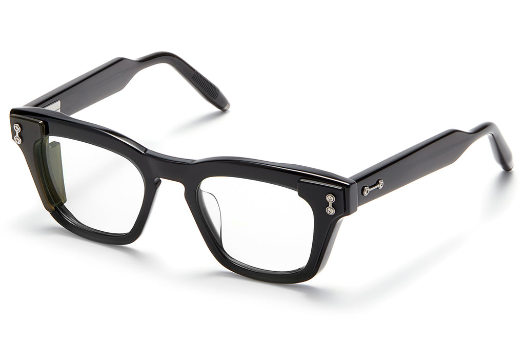 Akoni - Ara Eyeglasses Black Crystal w/ Olive Side Shield