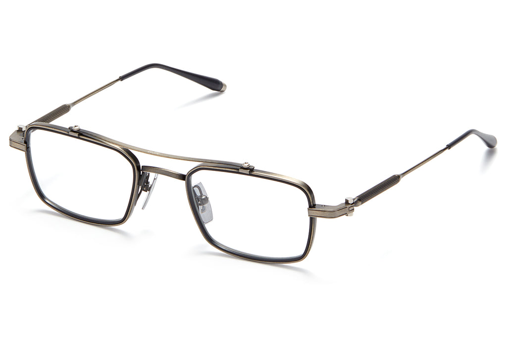 Akoni - Cassini Eyeglasses Matte Antiqued Silver - Matte Navy