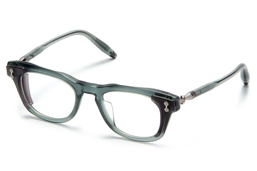 Akoni - Orion Eyeglasses Matte Blue Crystal - Brushed Black Palladium