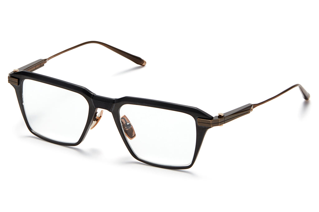 Akoni - Swift Eyeglasses Brushed Black - Brushed White Gold