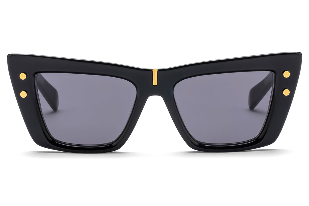 Balmain® Eyewear - B-Eye Sunglasses Black & Gold with Dark Grey Lenses