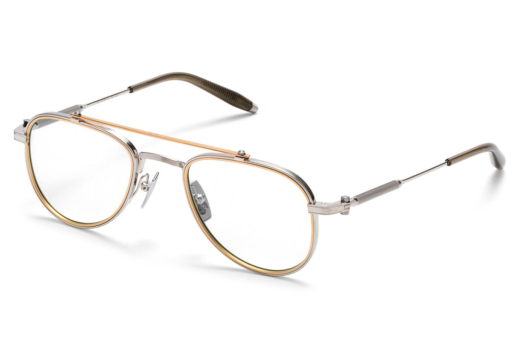 Akoni - Calisto Eyeglasses Brushed Silver - Matte Gold