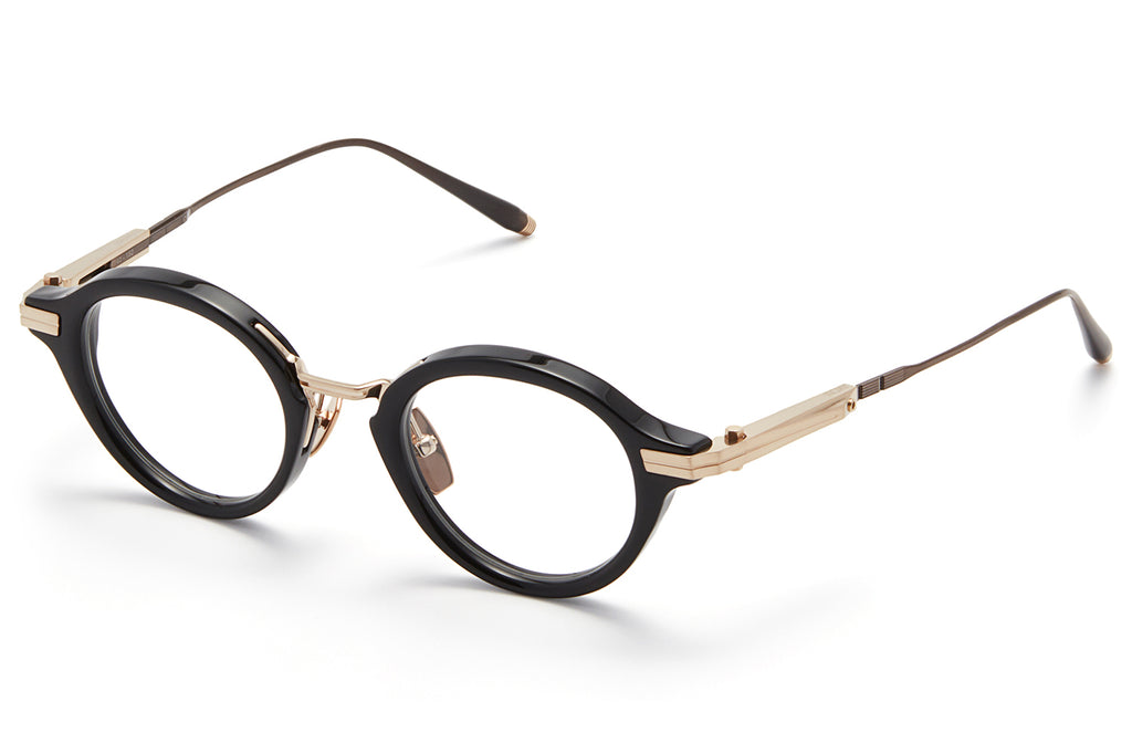 Akoni - Copernico Eyeglasses Black & Brushed White Gold