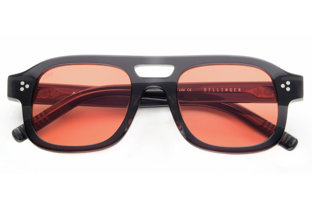 AKILA® Eyewear - Dillinger Sunglasses Onyx w/ Apricot Lenses