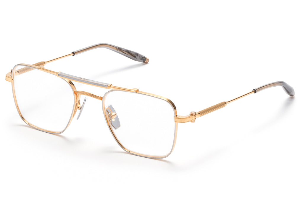 Akoni - Europa Eyeglasses Brushed Gold-Silver & Grey Crystal