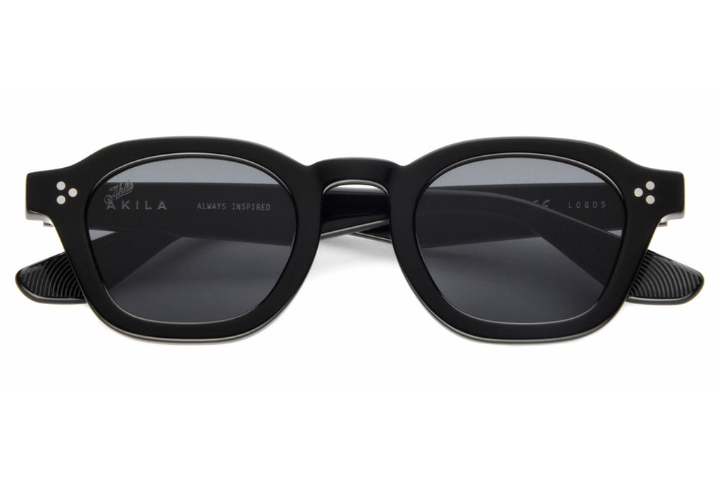 AKILA® Eyewear - Logos Sunglasses Black w/ Black Lenses