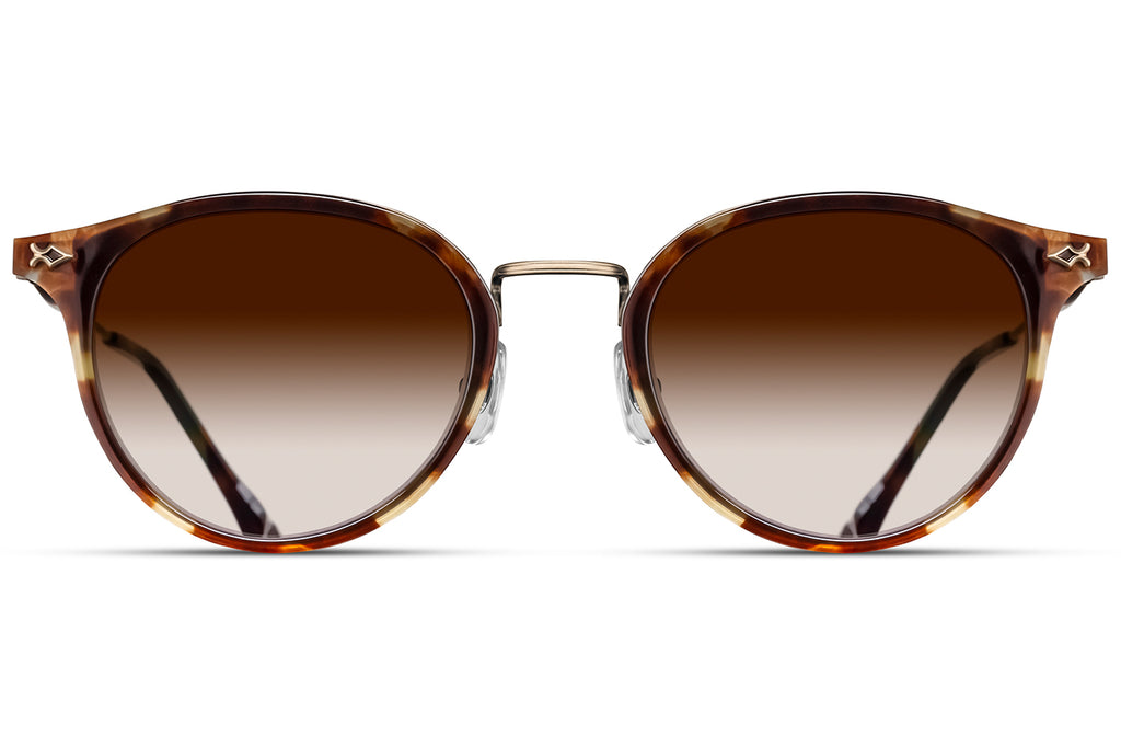 Matsuda - M3114 Sunglasses Brown Tortoise - Antique Gold 