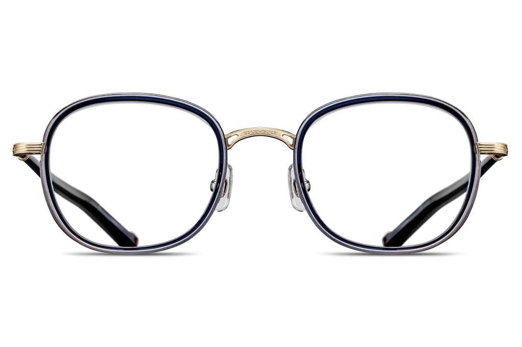 Matsuda - M3126 Eyeglasses Brushed Gold - Dark Navy Crystal