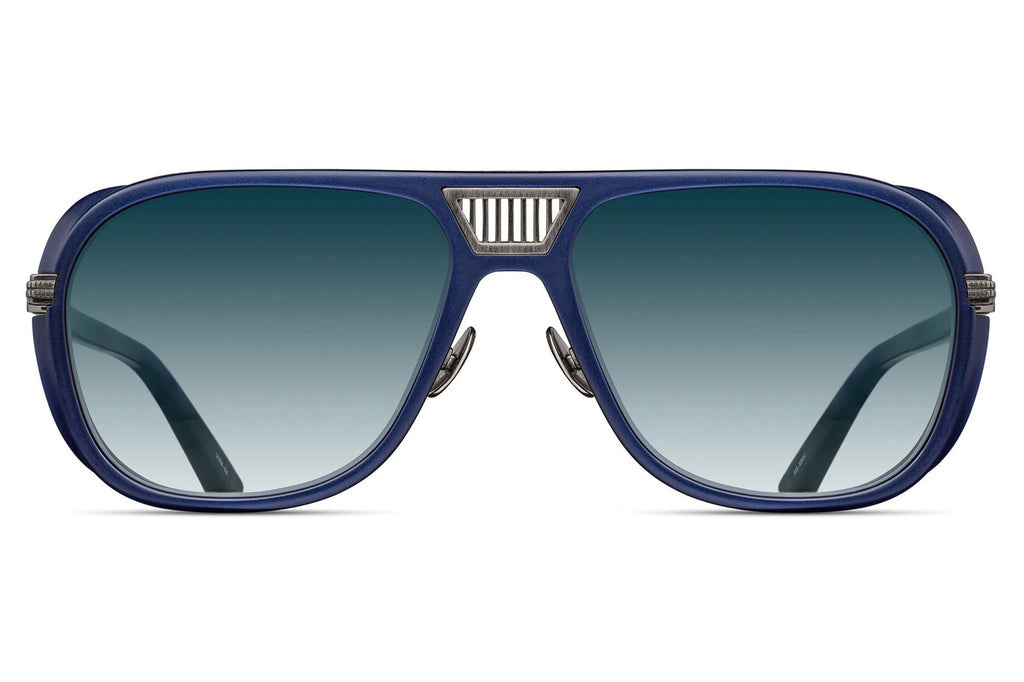 Matsuda - M3023-V2 Sunglasses Antique Silver - Matte Navy