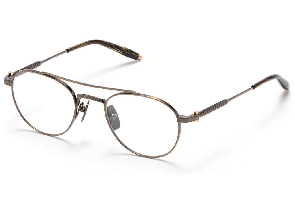 Akoni - Mercury Eyeglasses Antiqued White Gold & Dark Tortoise