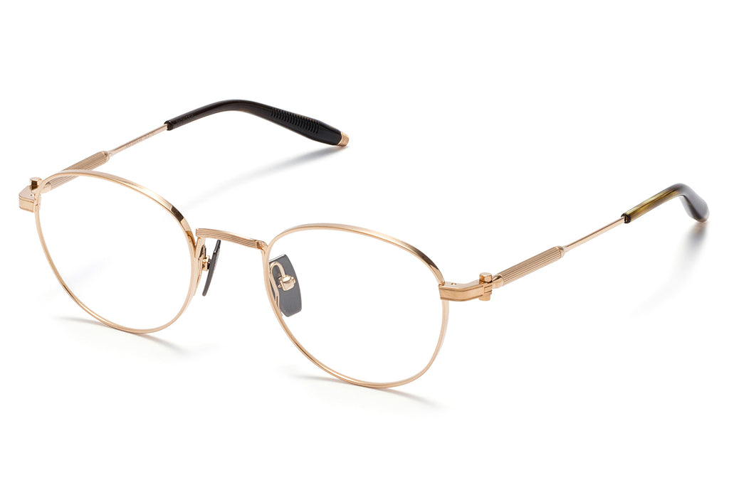 Akoni - Pioneer Eyeglasses Brushed White Gold - Dark Tortoise