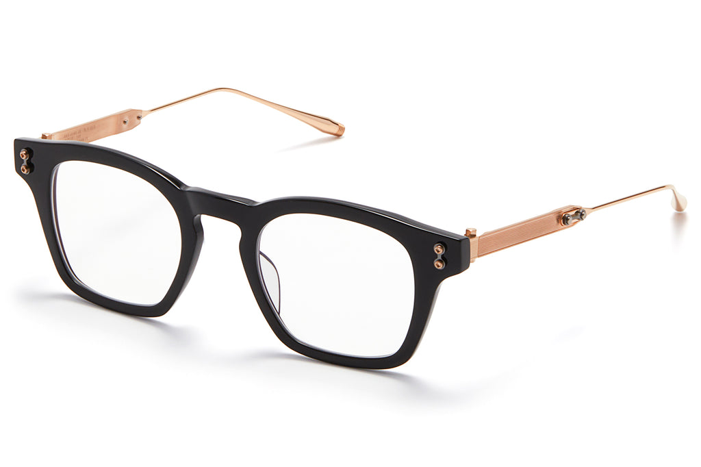 Akoni - Wise Eyeglasses Black - Brushed White Gold