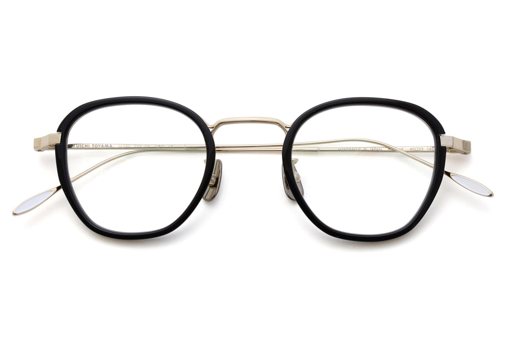 Yuichi Toyama - Alfred (U-120) Eyeglasses White Gold/Black