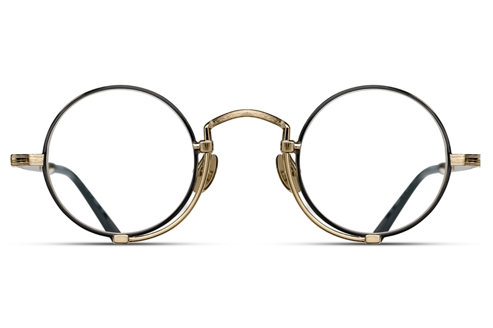 Matsuda - 10103H Eyeglasses Brushed Gold - Matte Black